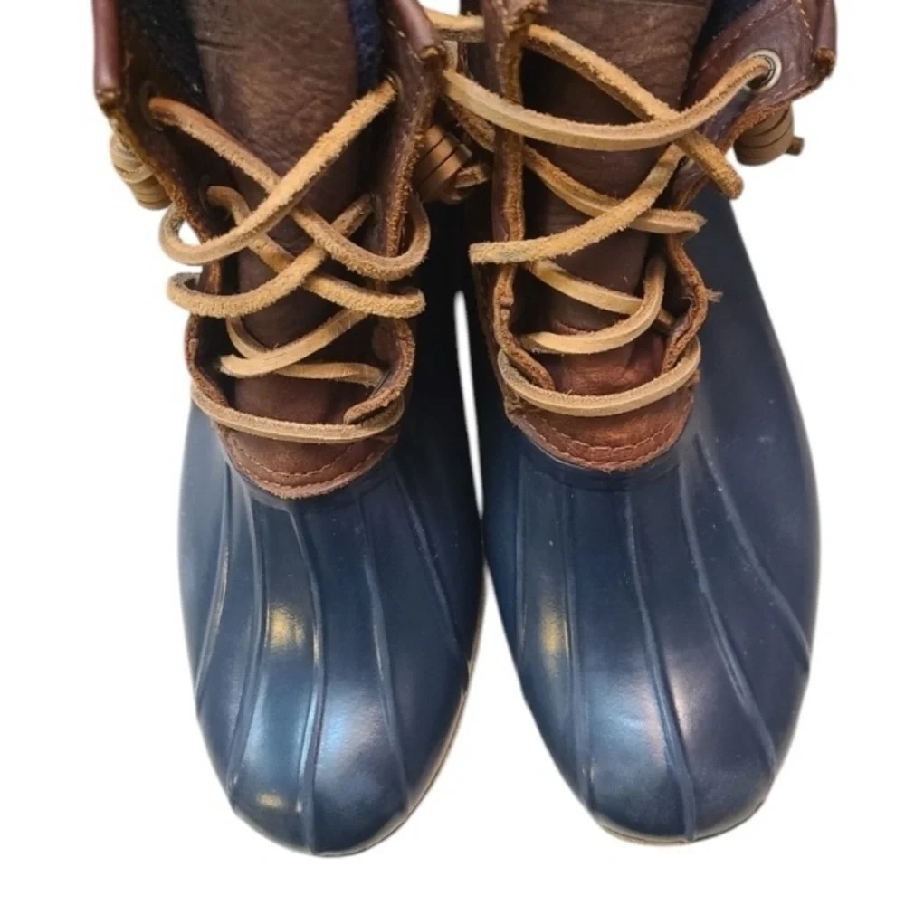 Sperry‎ Saltwater Duck Boots Blue and Brown Size 5M